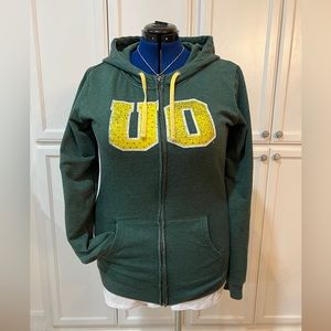 U of O zippered, hoodie. With some bling. Go Ducks!